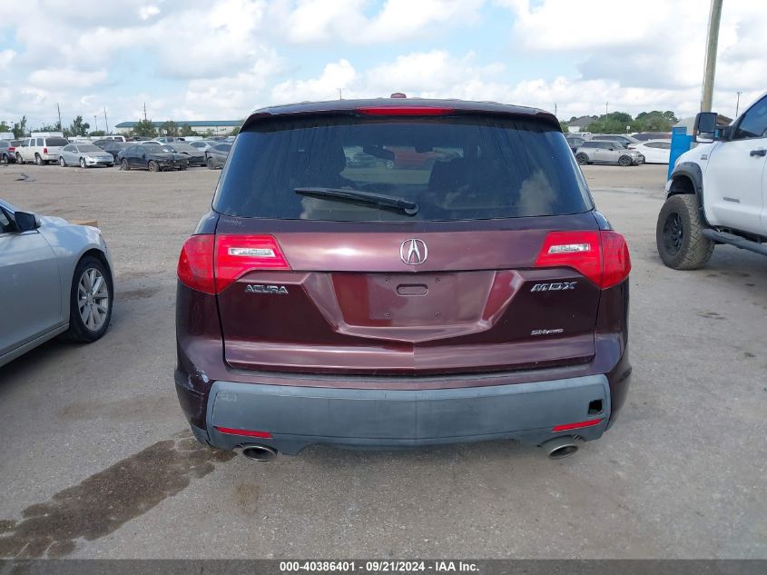 2009 Acura Mdx VIN: 2HNYD28219H506495 Lot: 40386401