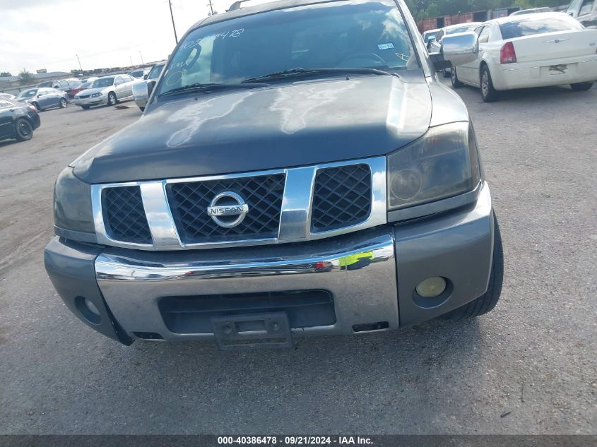 2007 Nissan Armada Le VIN: 5N1BA08A07N721317 Lot: 40386478