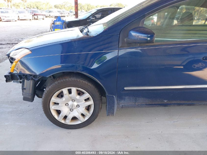 2012 Nissan Sentra 2.0 S VIN: 3N1AB6AP2CL614376 Lot: 40386493