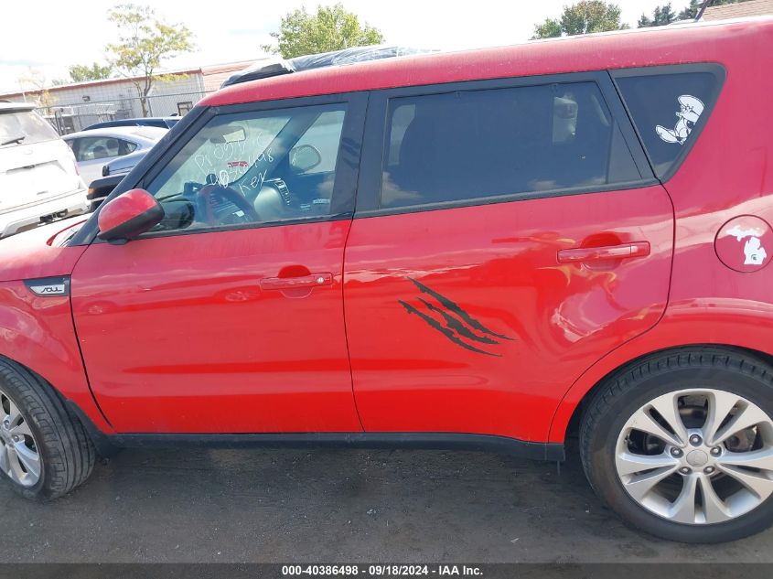 2016 Kia Soul + VIN: KNDJP3A5XG7856368 Lot: 40386498