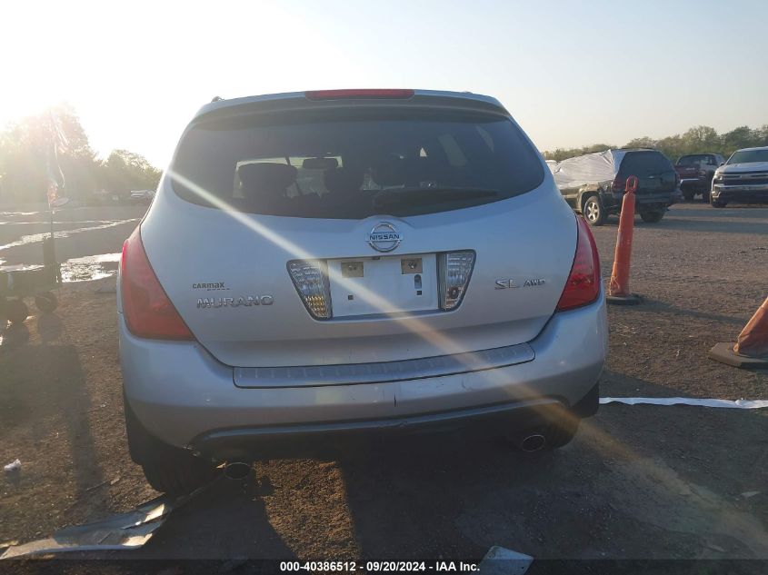 JN8AZ08W27W625157 2007 Nissan Murano Sl