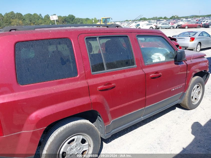 2015 Jeep Patriot Sport VIN: 1C4NJRBB9FD268780 Lot: 40386558