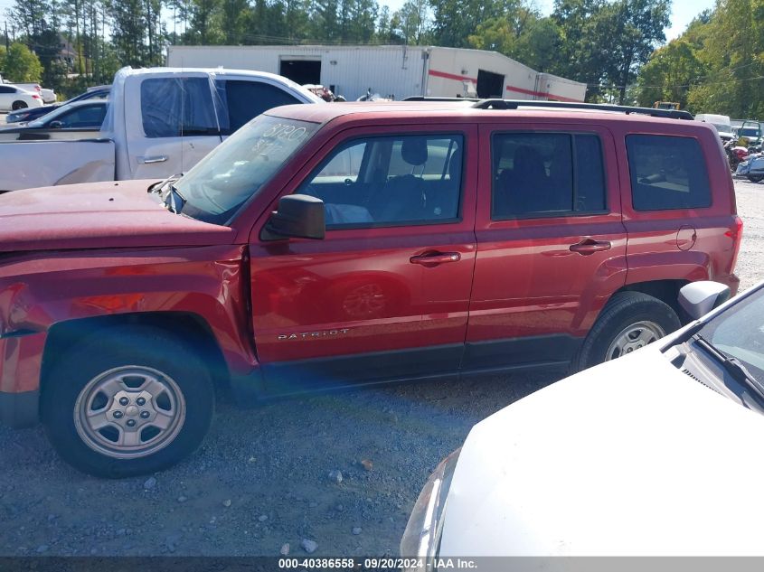 2015 Jeep Patriot Sport VIN: 1C4NJRBB9FD268780 Lot: 40386558