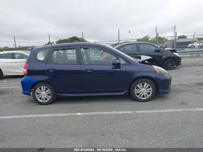 2008 Honda Fit Sport VIN: JHMGD38608S026464 Lot: 40386564