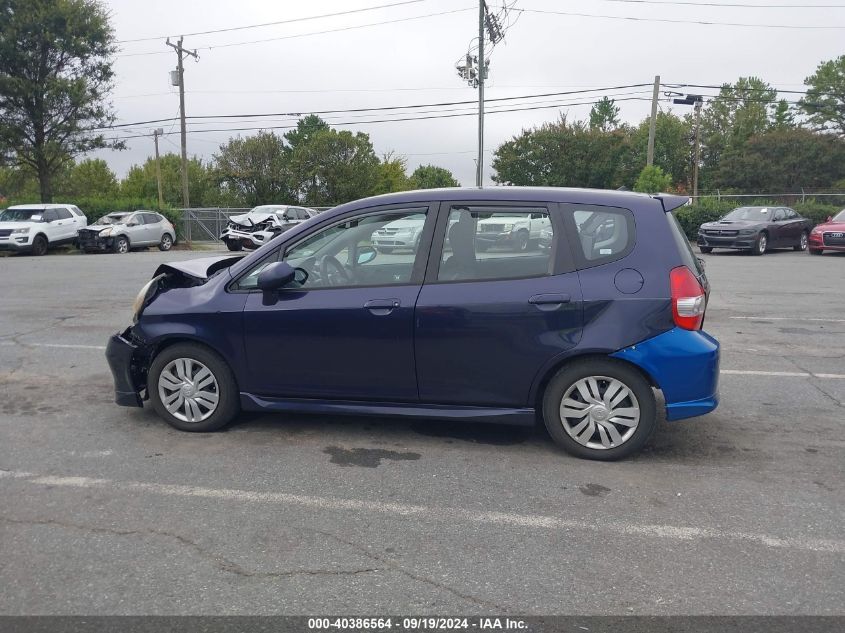 2008 Honda Fit Sport VIN: JHMGD38608S026464 Lot: 40386564