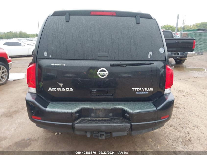 2010 Nissan Armada Titanium VIN: 5N1BA0ND7AN615646 Lot: 40386570