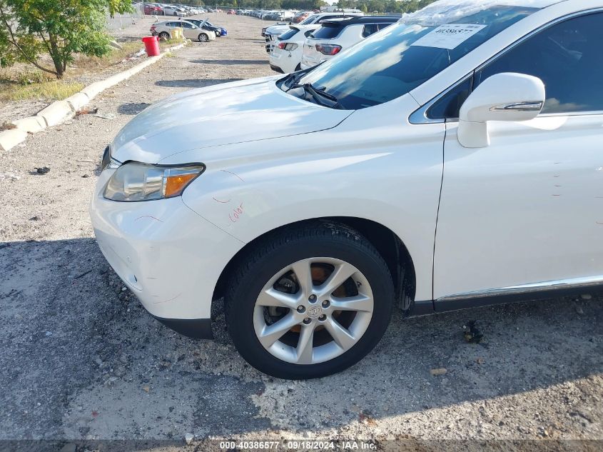 2012 Lexus Rx 350 VIN: 2T2ZK1BA6CC072520 Lot: 40386577