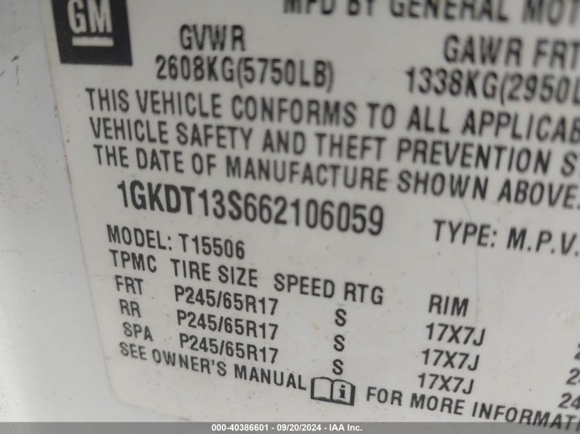 1GKET63M852360938 2005 GMC Envoy Denali