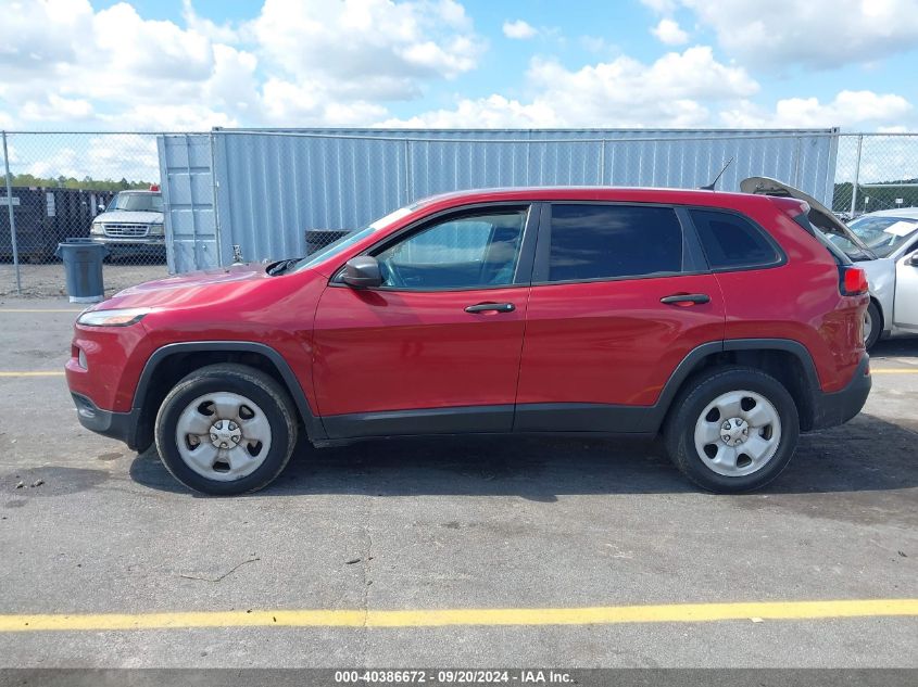 2014 Jeep Cherokee Sport VIN: 1C4PJLAB4EW126685 Lot: 40386672