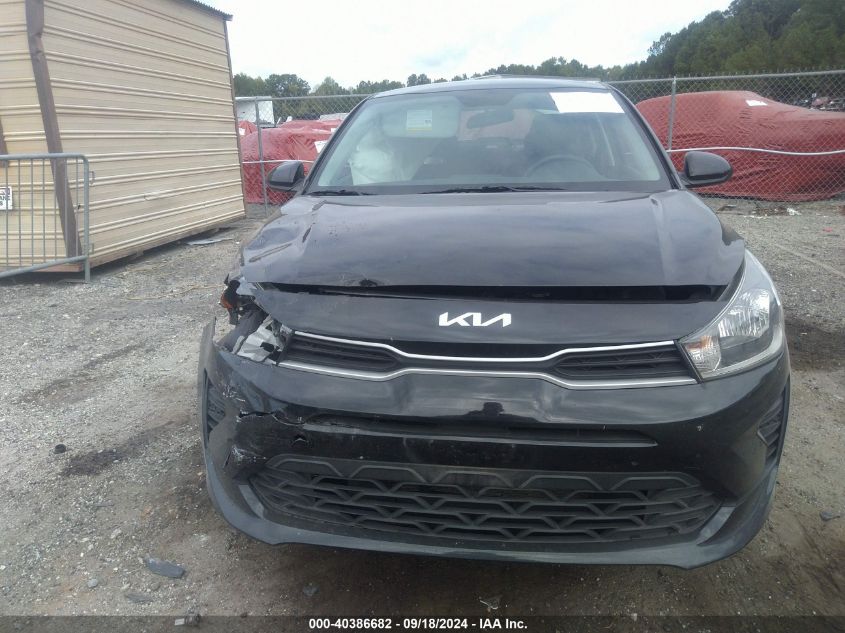 2022 Kia Rio S VIN: 3KPA24AD4NE458789 Lot: 40386682