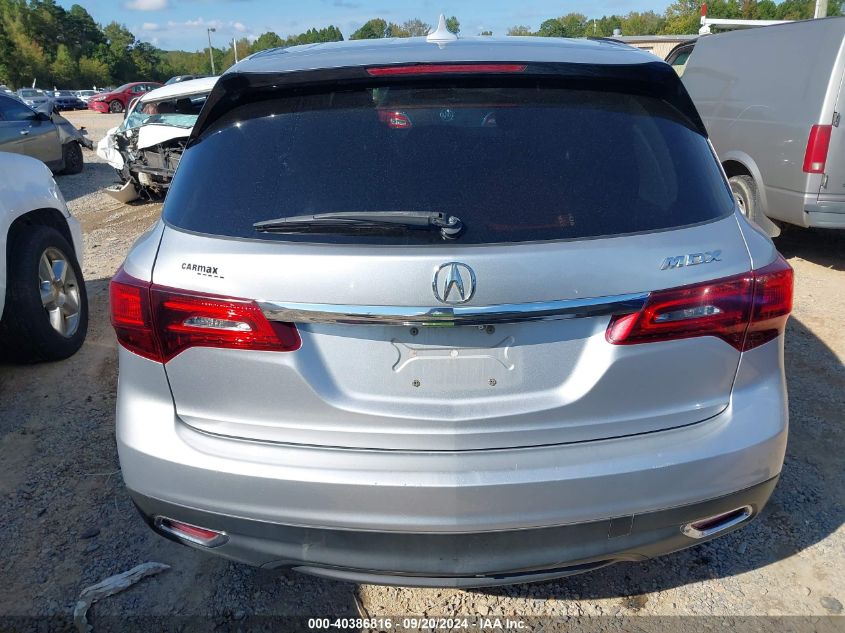 2015 Acura Mdx VIN: 5FRYD3H20FB001981 Lot: 40386816