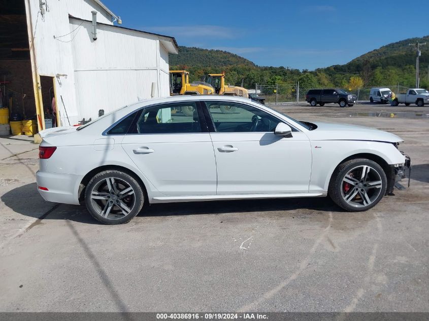 2017 Audi A4 2.0T Premium VIN: WAUENAF47HN033578 Lot: 40386916