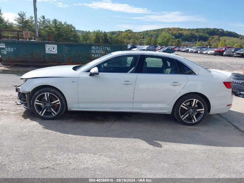 2017 Audi A4 2.0T Premium VIN: WAUENAF47HN033578 Lot: 40386916