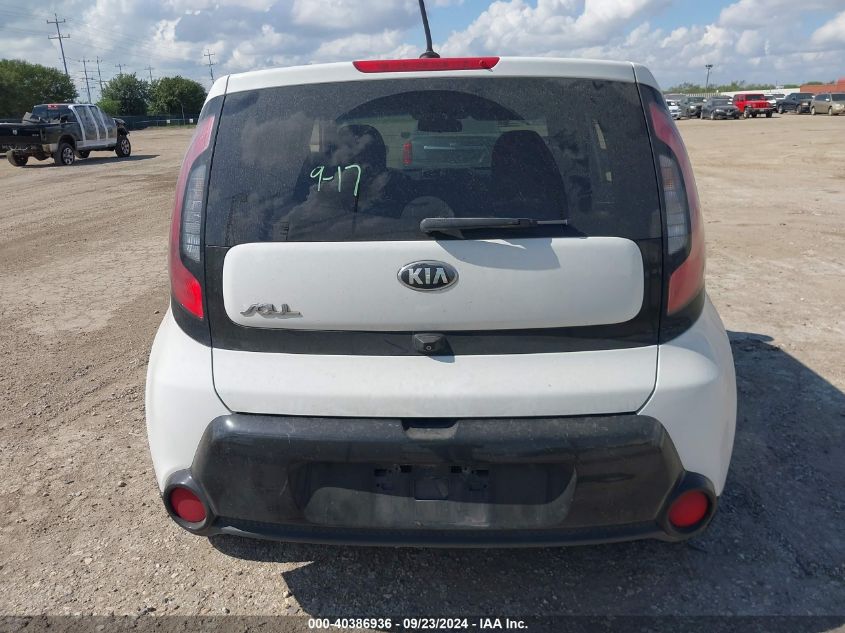 2016 Kia Soul + VIN: KNDJP3A50G7315989 Lot: 40386936