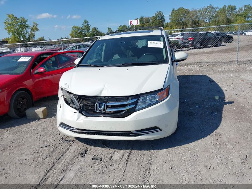 2014 Honda Odyssey Ex-L VIN: 5FNRL5H66EB131608 Lot: 40386974