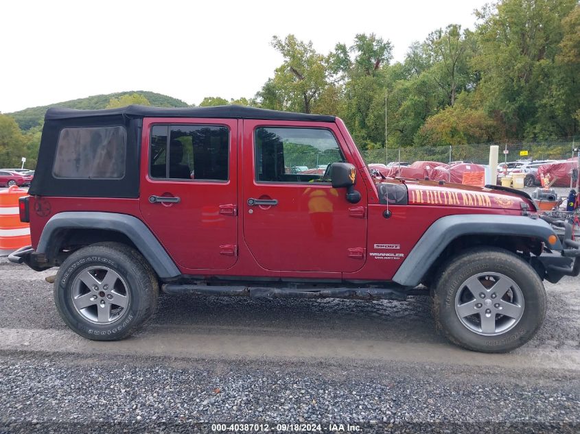 2012 Jeep Wrangler Unlimited Sport VIN: 1C4BJWDG2CL215060 Lot: 40387012