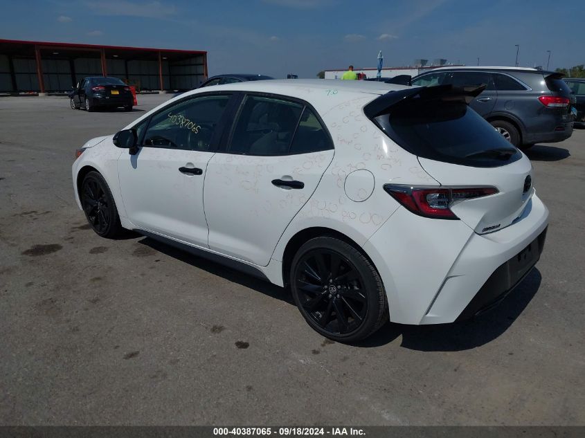 2021 Toyota Corolla Se Nightshade Edition VIN: JTND4MBE0M3112285 Lot: 40387065