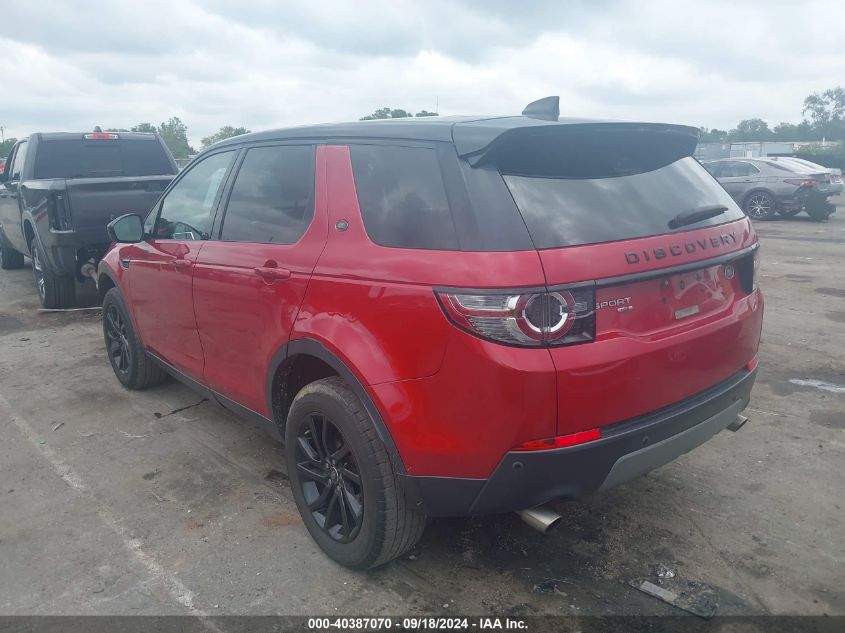 2018 Land Rover Discovery Sport Hse VIN: SALCR2RX2JH753703 Lot: 40387070