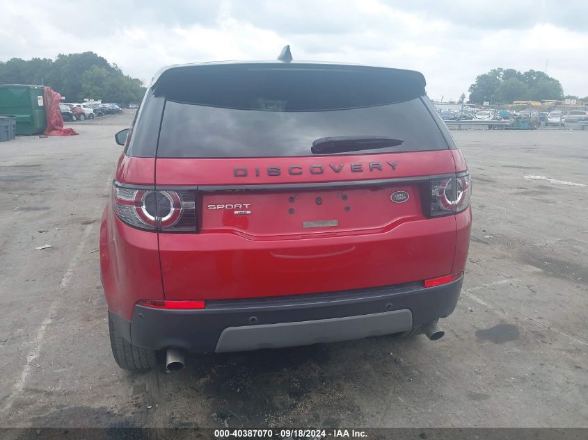 2018 Land Rover Discovery Sport Hse VIN: SALCR2RX2JH753703 Lot: 40387070