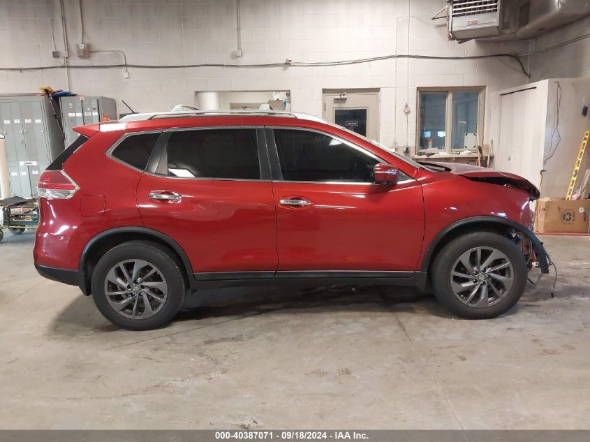 2016 Nissan Rogue Sl VIN: 5N1AT2MV5GC764203 Lot: 40387071