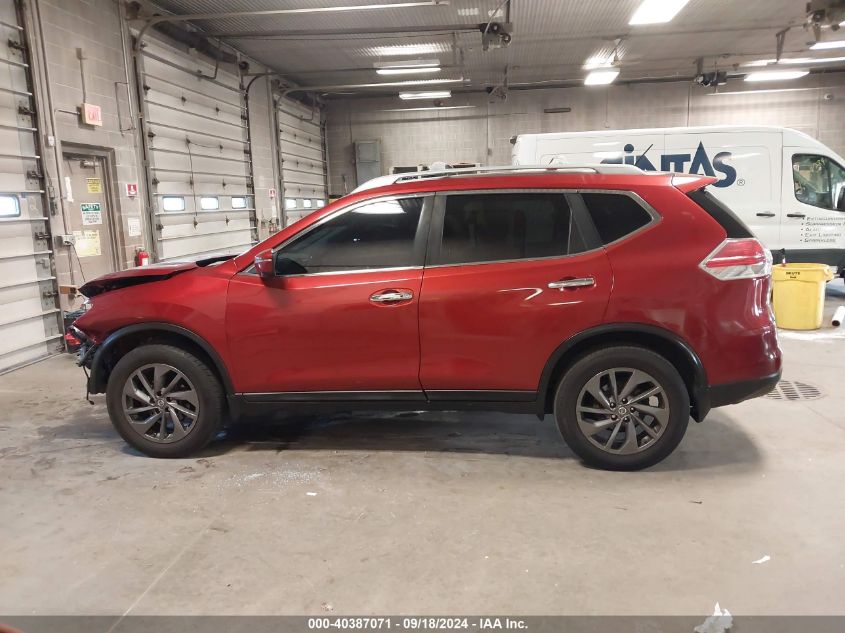 2016 Nissan Rogue Sl VIN: 5N1AT2MV5GC764203 Lot: 40387071