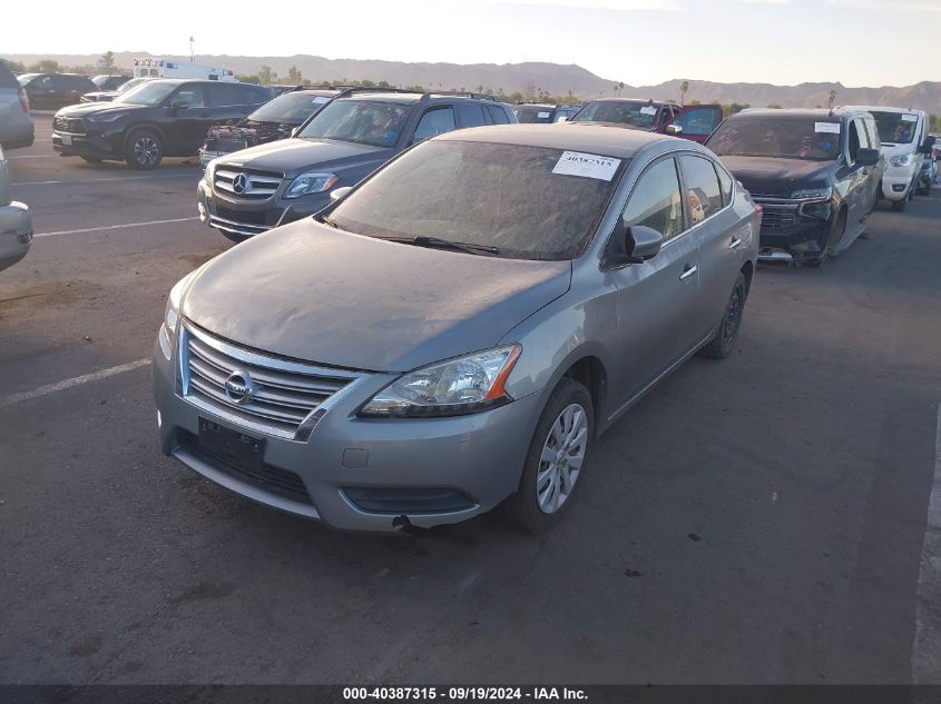 2014 Nissan Sentra S VIN: 3N1AB7AP9EY242160 Lot: 40387315