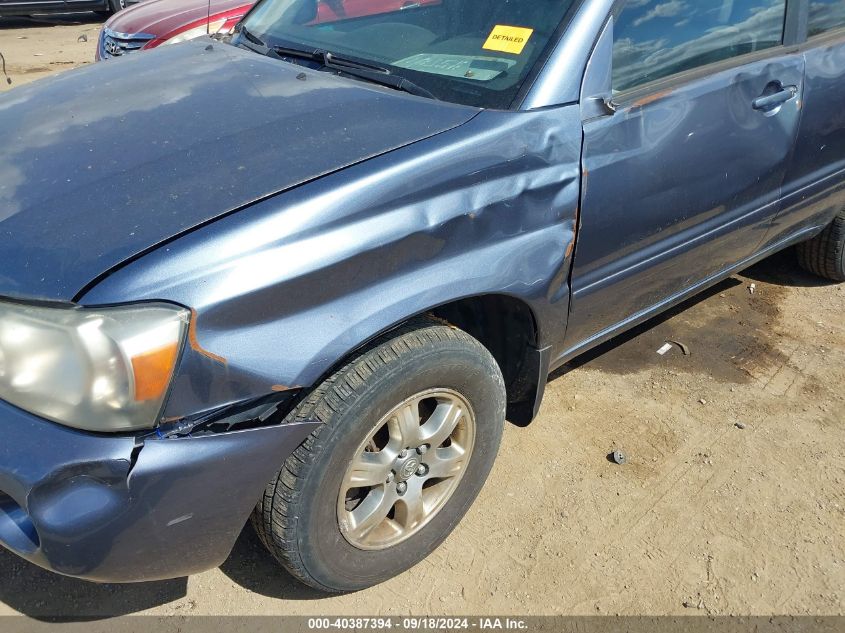 JTEDP21A160105442 2006 Toyota Highlander V6