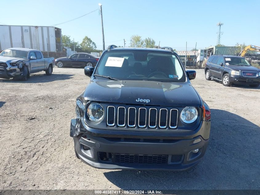 2016 Jeep Renegade Latitude VIN: ZACCJBBT2GPC76181 Lot: 40387411