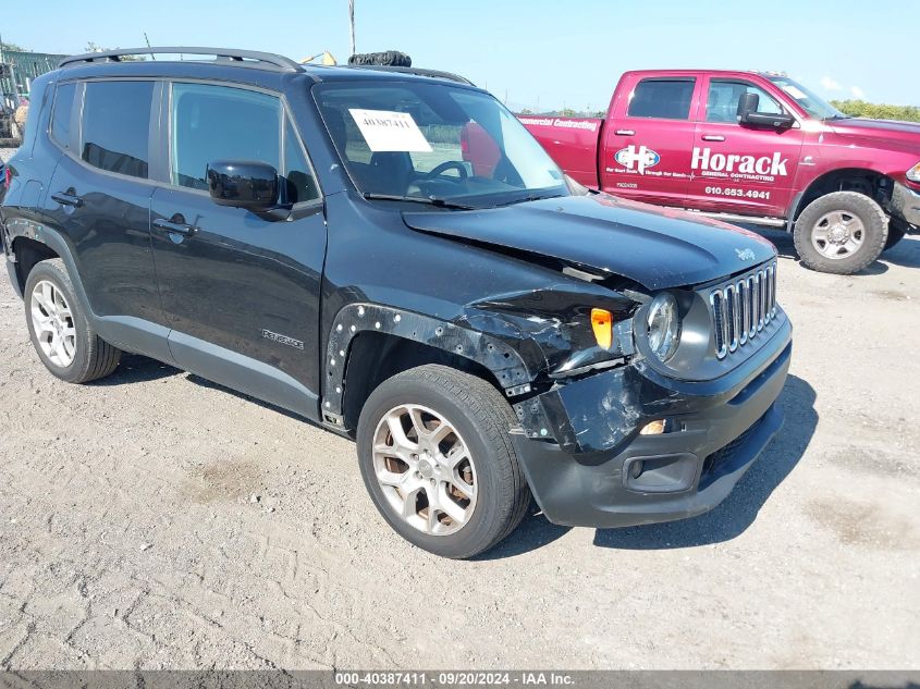 2016 Jeep Renegade Latitude VIN: ZACCJBBT2GPC76181 Lot: 40387411