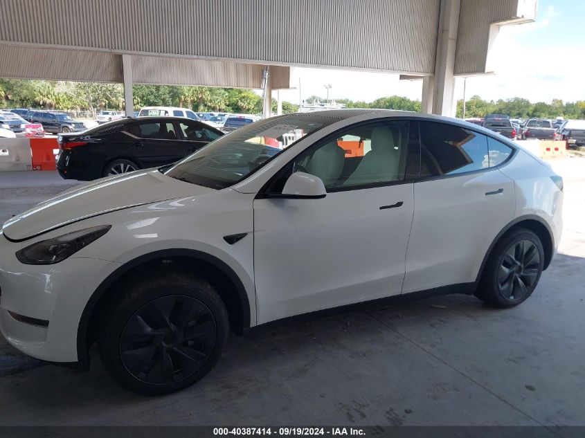 2024 Tesla Model Y Long Range Dual Motor All-Wheel Drive/Rwd VIN: 7SAYGDED3RF115792 Lot: 40387414