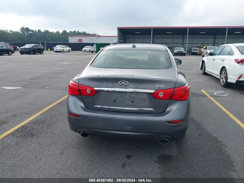 2014 Infiniti Q50 Premium VIN: JN1BV7AR2EM695942 Lot: 40387492