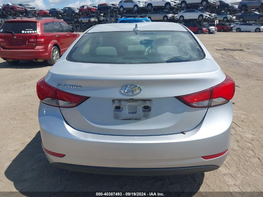 2014 Hyundai Elantra Se VIN: KMHDH4AE7EU038932 Lot: 40387493