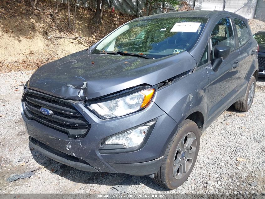 2022 Ford Ecosport S VIN: MAJ6S3FL3NC458411 Lot: 40387527