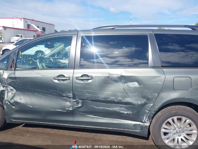 2013 Toyota Sienna Xle V6 8 Passenger VIN: 5TDYK3DC0DS395397 Lot: 40387637