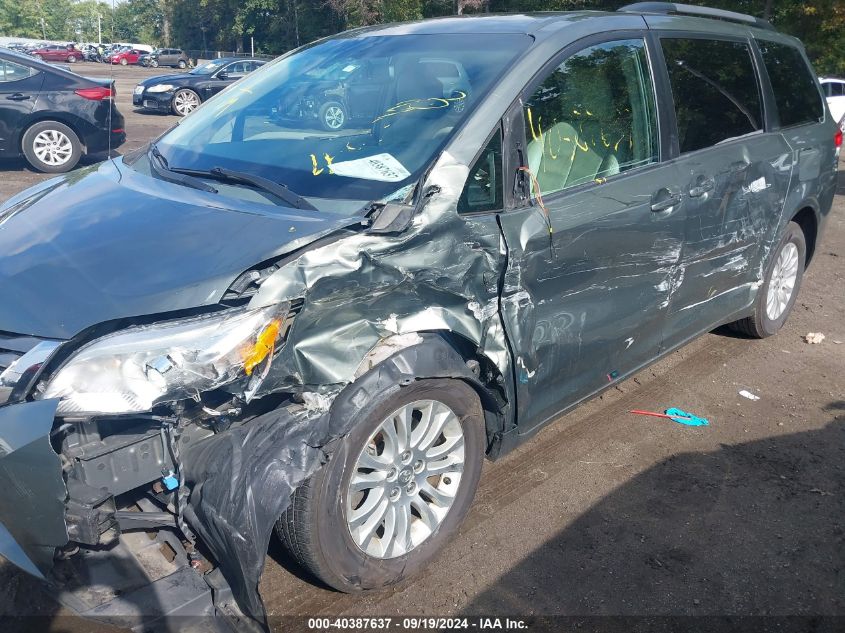 2013 Toyota Sienna Xle V6 8 Passenger VIN: 5TDYK3DC0DS395397 Lot: 40387637