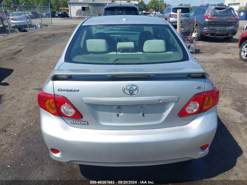 2010 Toyota Corolla Le VIN: JTDBU4EE9A9115993 Lot: 40387663