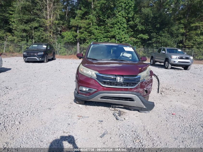 2015 Honda Cr-V Ex-L VIN: 2HKRM3H70FH525456 Lot: 40387738