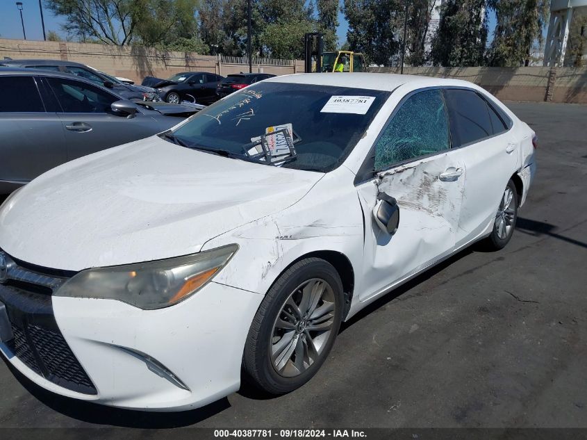 2015 Toyota Camry Se VIN: 4T1BF1FK7FU016246 Lot: 40387781