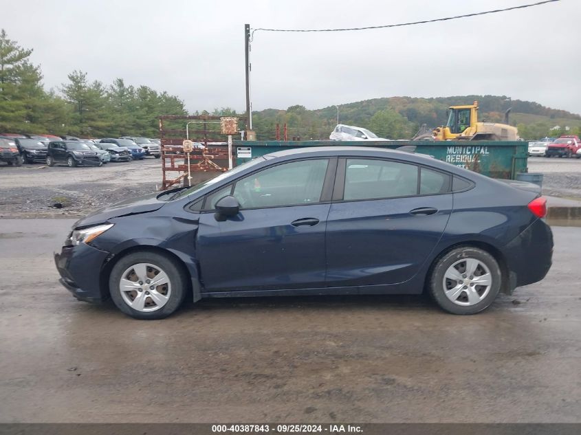 2016 Chevrolet Cruze Ls Auto VIN: 1G1BC5SM7G7240833 Lot: 40387843