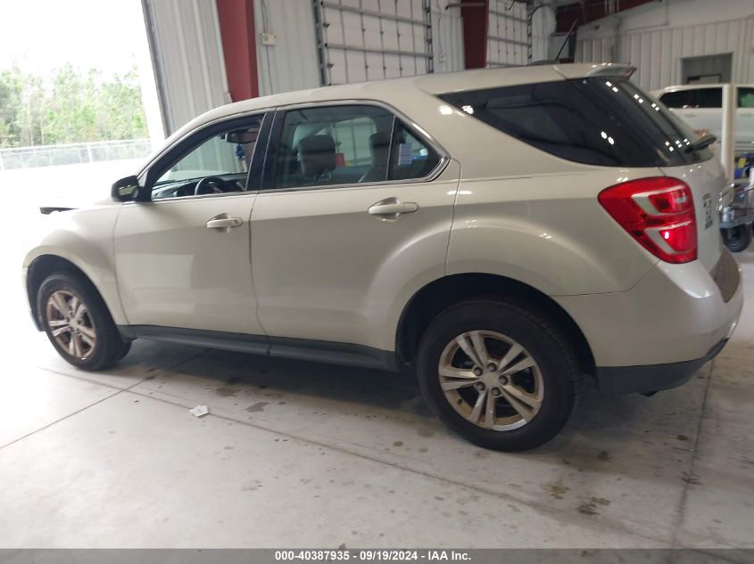 2016 Chevrolet Equinox Ls VIN: 2GNALBEK6G1122840 Lot: 40387935