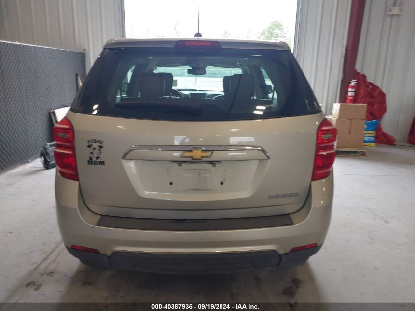 2016 Chevrolet Equinox Ls VIN: 2GNALBEK6G1122840 Lot: 40387935