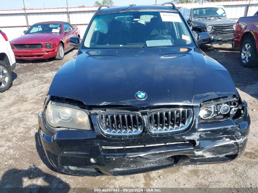 2006 BMW X3 3.0I VIN: WBXPA93466WG84532 Lot: 40387943