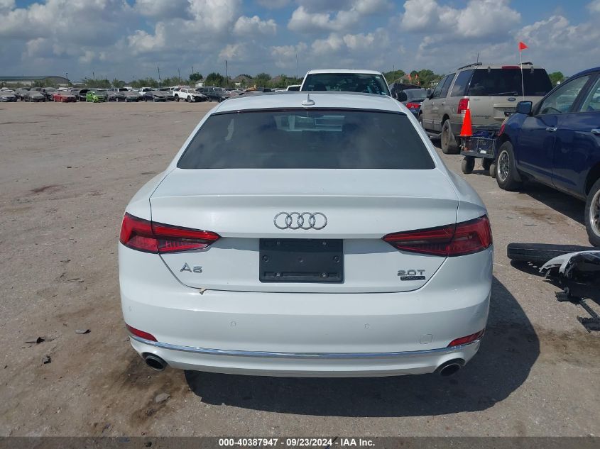 2018 Audi A5 2.0T Premium VIN: WAUPNAF5XJA001237 Lot: 40387947