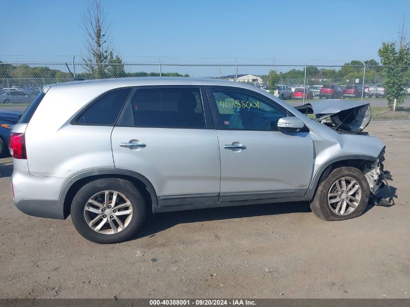 2014 Kia Sorento Lx VIN: 5XYKTCA69EG527086 Lot: 40388001