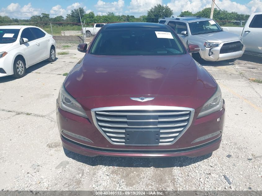 2016 Hyundai Genesis 3.8 VIN: KMHGN4JE5GU108260 Lot: 40388113