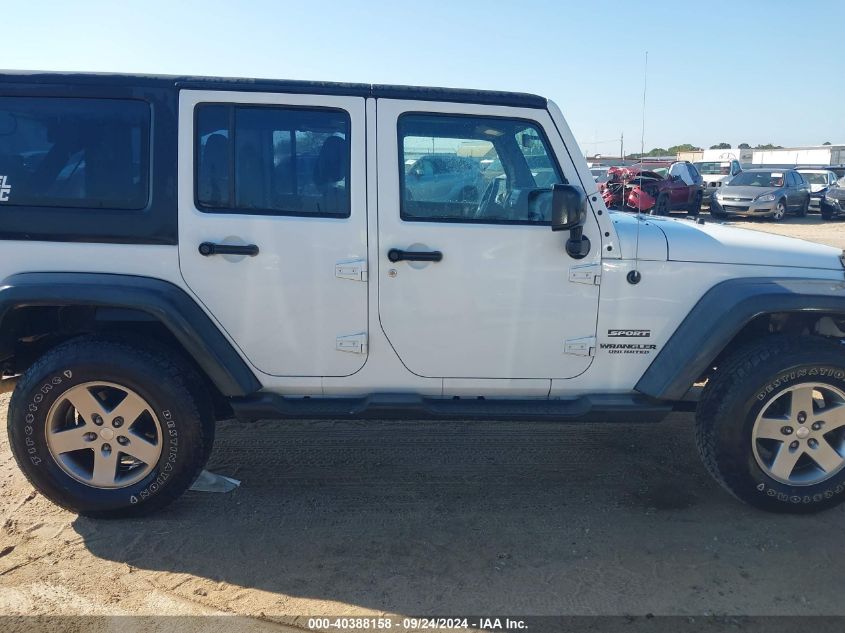 2014 Jeep Wrangler Unlimited Sport VIN: 1C4BJWDG2EL290649 Lot: 40388158