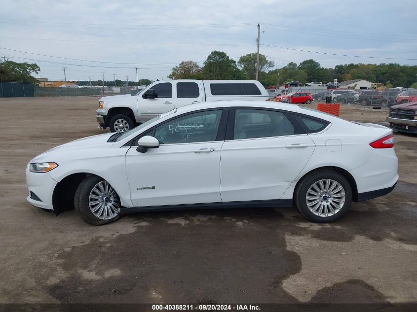 2014 Ford Fusion Hybrid S VIN: 3FA6P0UU3ER254642 Lot: 40388211