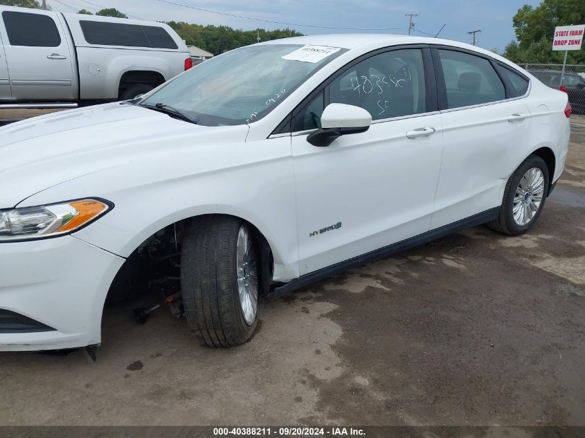 2014 Ford Fusion Hybrid S VIN: 3FA6P0UU3ER254642 Lot: 40388211