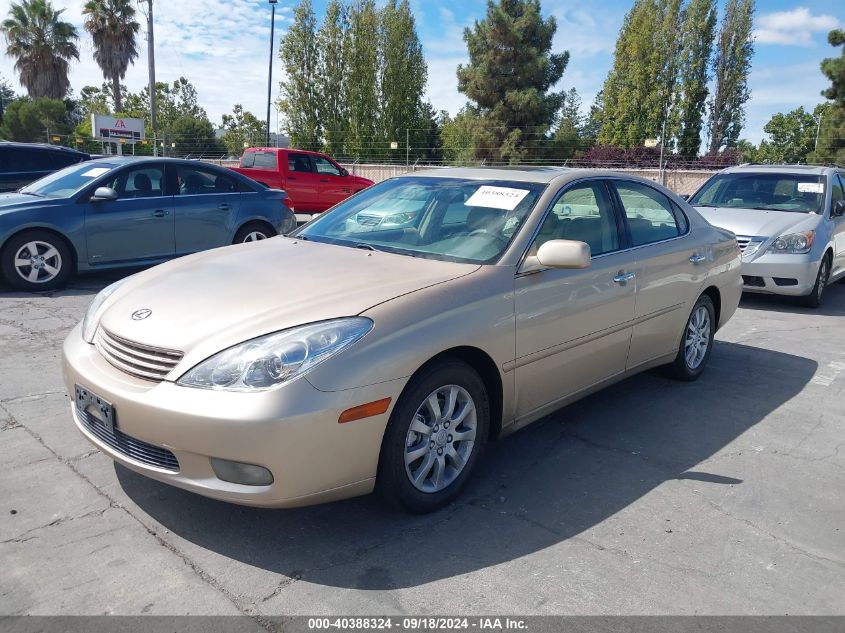 2004 Lexus Es 330 VIN: JTHBA30G040009032 Lot: 40388324