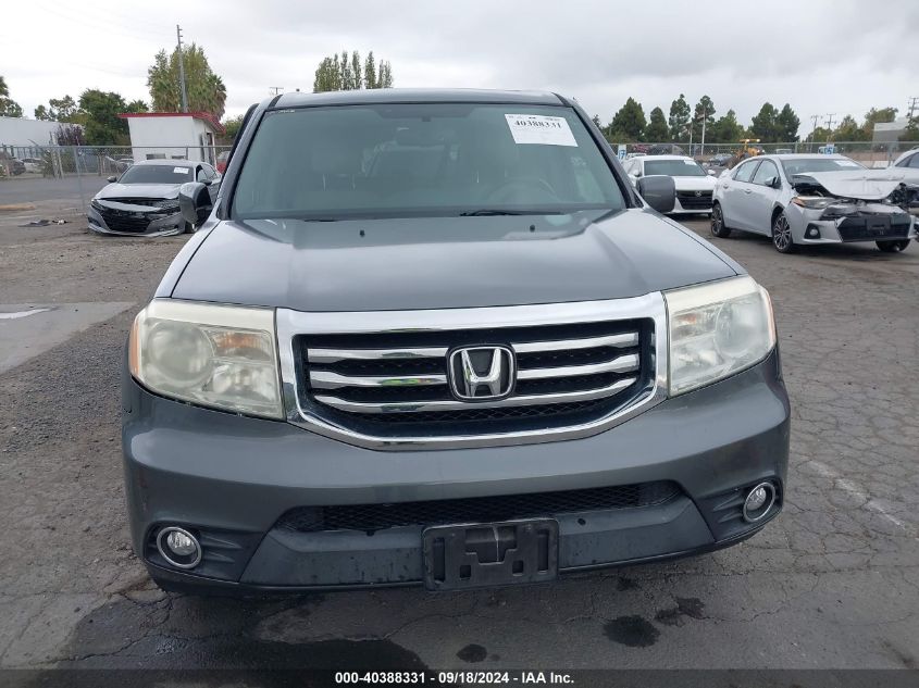 2013 Honda Pilot Ex-L VIN: 5FNYF4H5XDB038657 Lot: 40388331